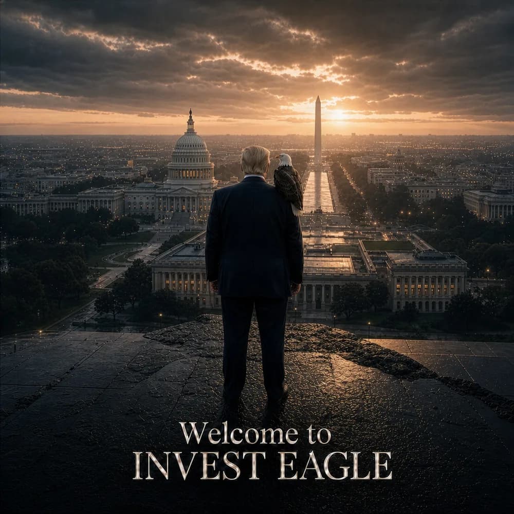 AI-generated “Welcome to Invest Eagle” meme